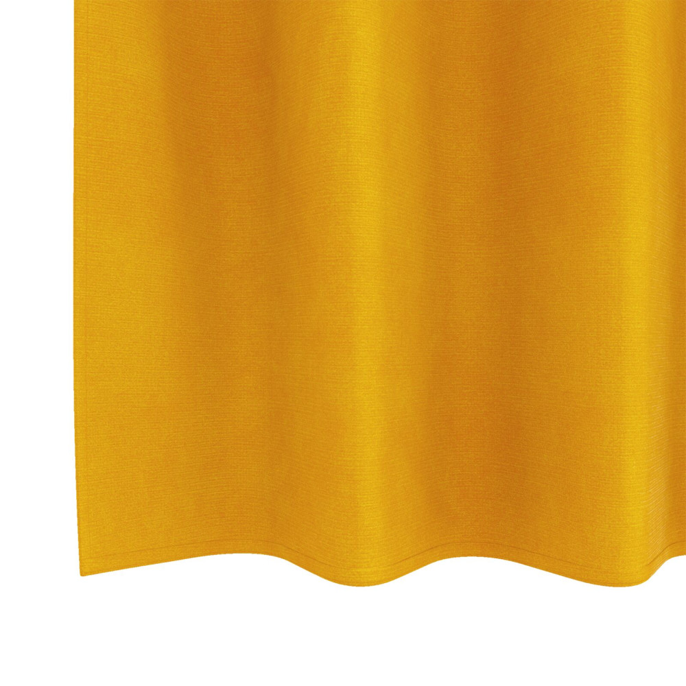 Produktbild för Mörkläggningsgardiner 2 pcs Senapsgul 140 x 260 cm Sammet