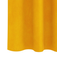 Produktbild för Mörkläggningsgardiner 2 pcs Senapsgul 140 x 140 cm Sammet