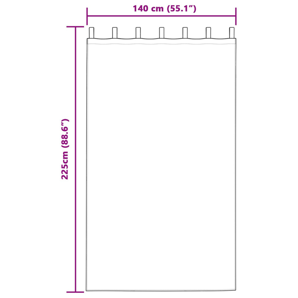 Produktbild för Mörkläggningsgardiner 2 pcs Senapsgul 140 x 225 cm Sammet