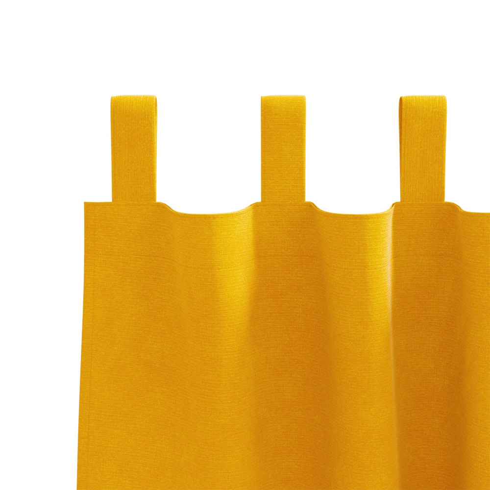 Produktbild för Mörkläggningsgardiner 2 pcs Senapsgul 140 x 245 cm Sammet