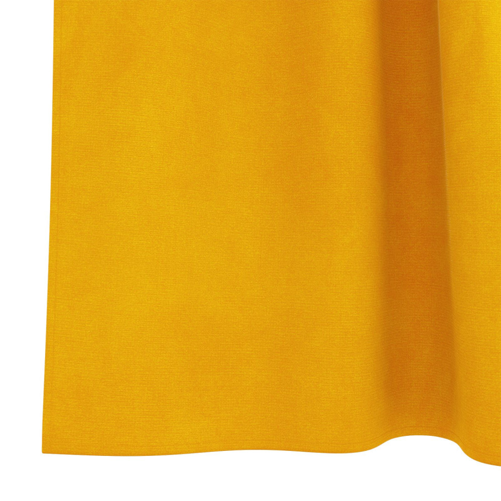 Produktbild för Mörkläggningsgardiner 2 pcs Senapsgul 140 x 245 cm Sammet