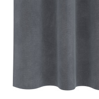 Produktbild för Mörkläggningsgardiner 2 pcs Ljusgrå 140 x 245 cm Sammet