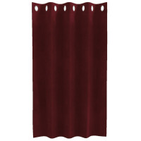 Produktbild för Mörkläggningsgardiner 2 pcs Vinröd 140 x 140 cm Sammet