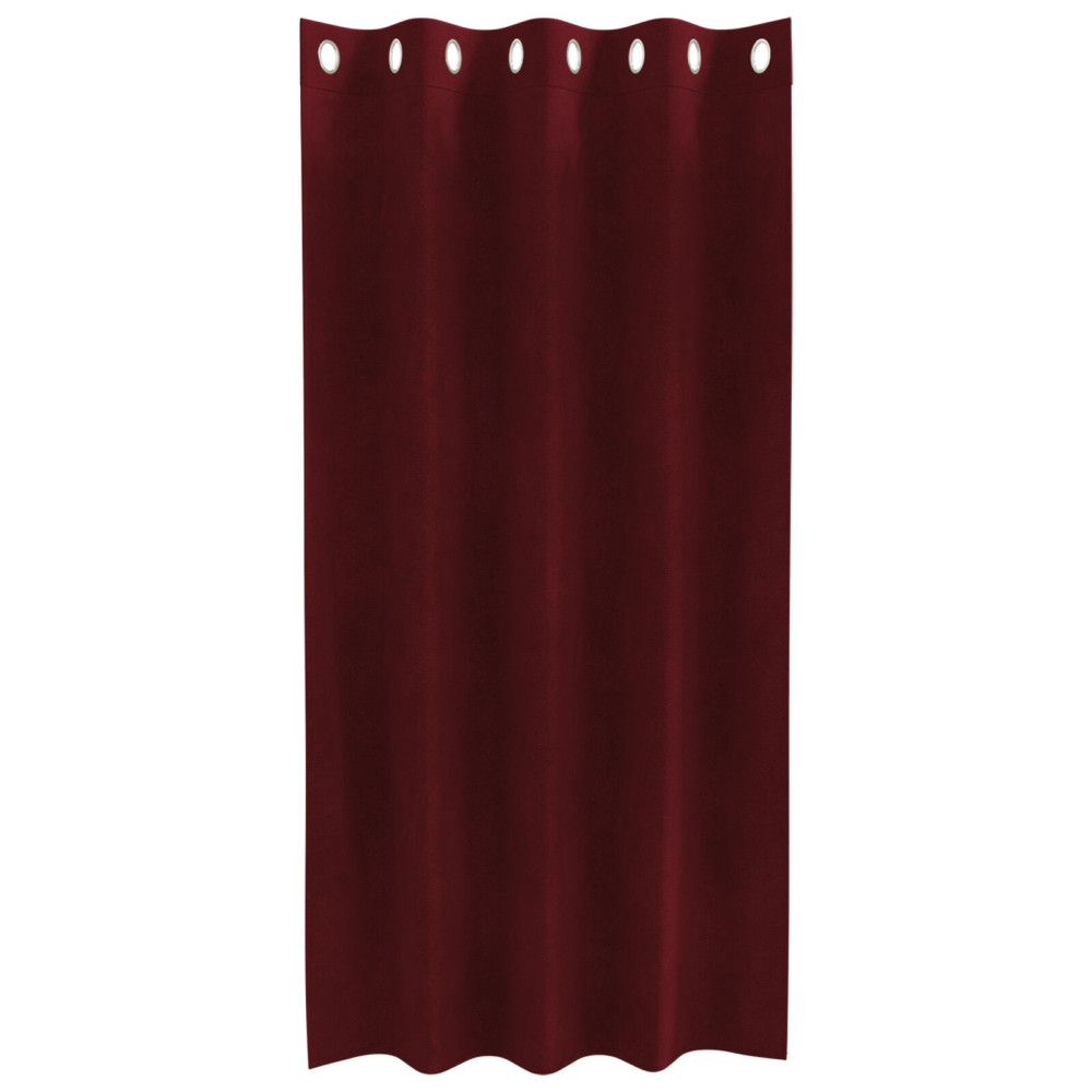 Produktbild för Mörkläggningsgardiner 2 pcs Vinröd 140 x 175 cm Sammet