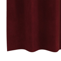 Produktbild för Mörkläggningsgardiner 2 pcs Vinröd 140 x 175 cm Sammet