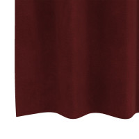 Produktbild för Mörkläggningsgardiner 2 pcs Vinröd 140 x 225 cm Sammet
