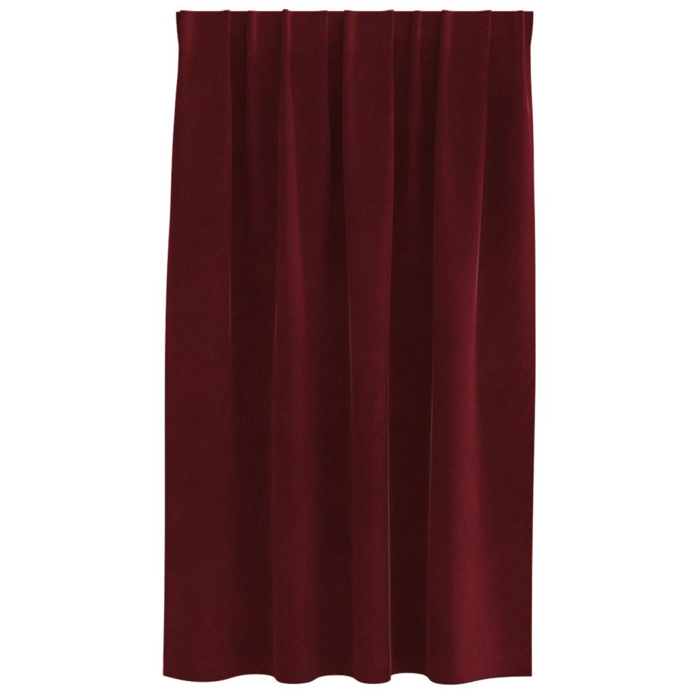 Produktbild för Mörkläggningsgardiner 2 pcs Vinröd 140 x 140 cm Sammet