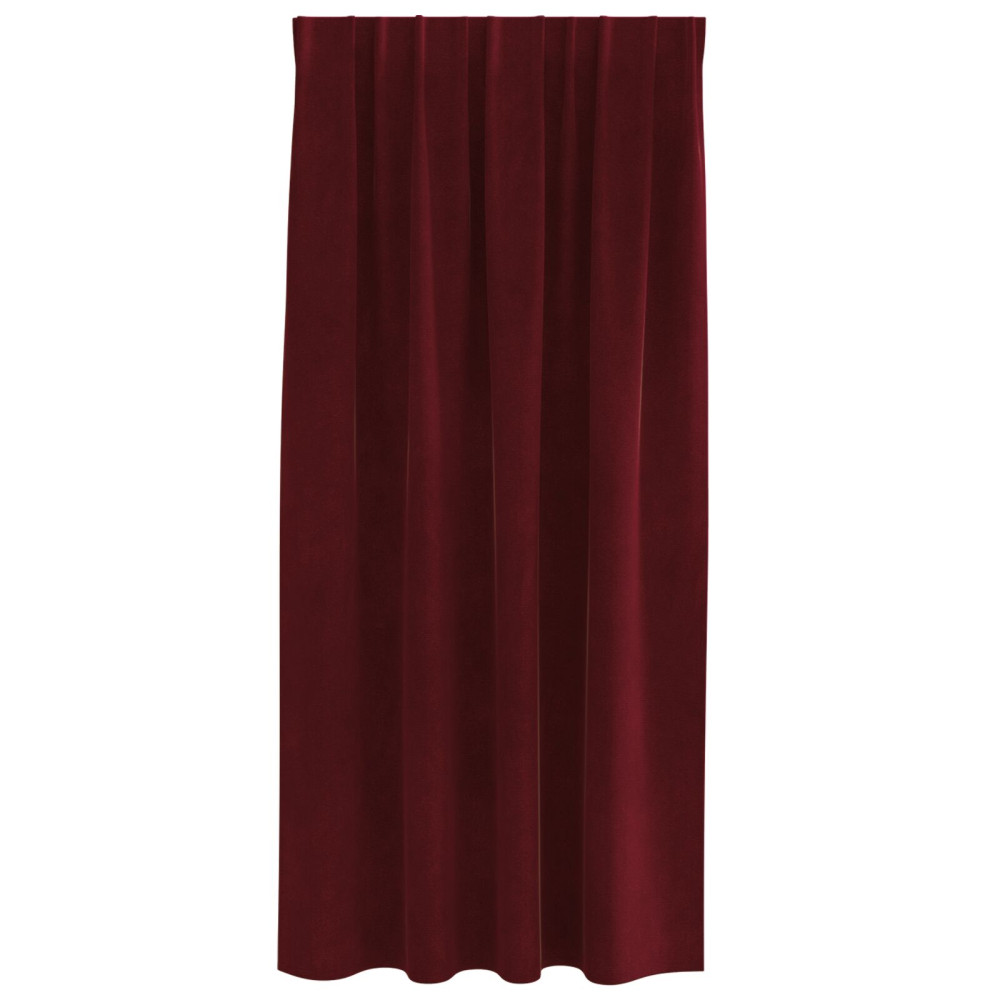 Produktbild för Mörkläggningsgardiner 2 pcs Vinröd 140 x 175 cm Sammet