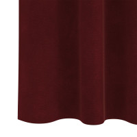 Produktbild för Mörkläggningsgardiner 2 pcs Vinröd 140 x 175 cm Sammet
