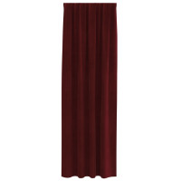 Produktbild för Mörkläggningsgardiner 2 pcs Vinröd 140 x 260 cm Sammet