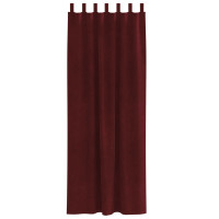 Produktbild för Mörkläggningsgardiner 2 pcs Vinröd 140 x 260 cm Sammet