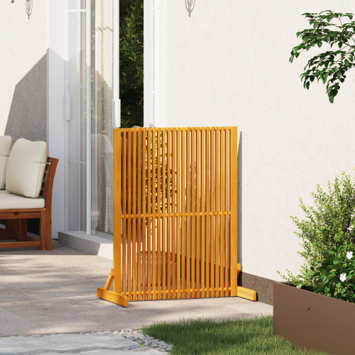 vidaXL Avskärmningsskärm Brun 79,5 x 50 x 110 cm Massivt Akaciaträ