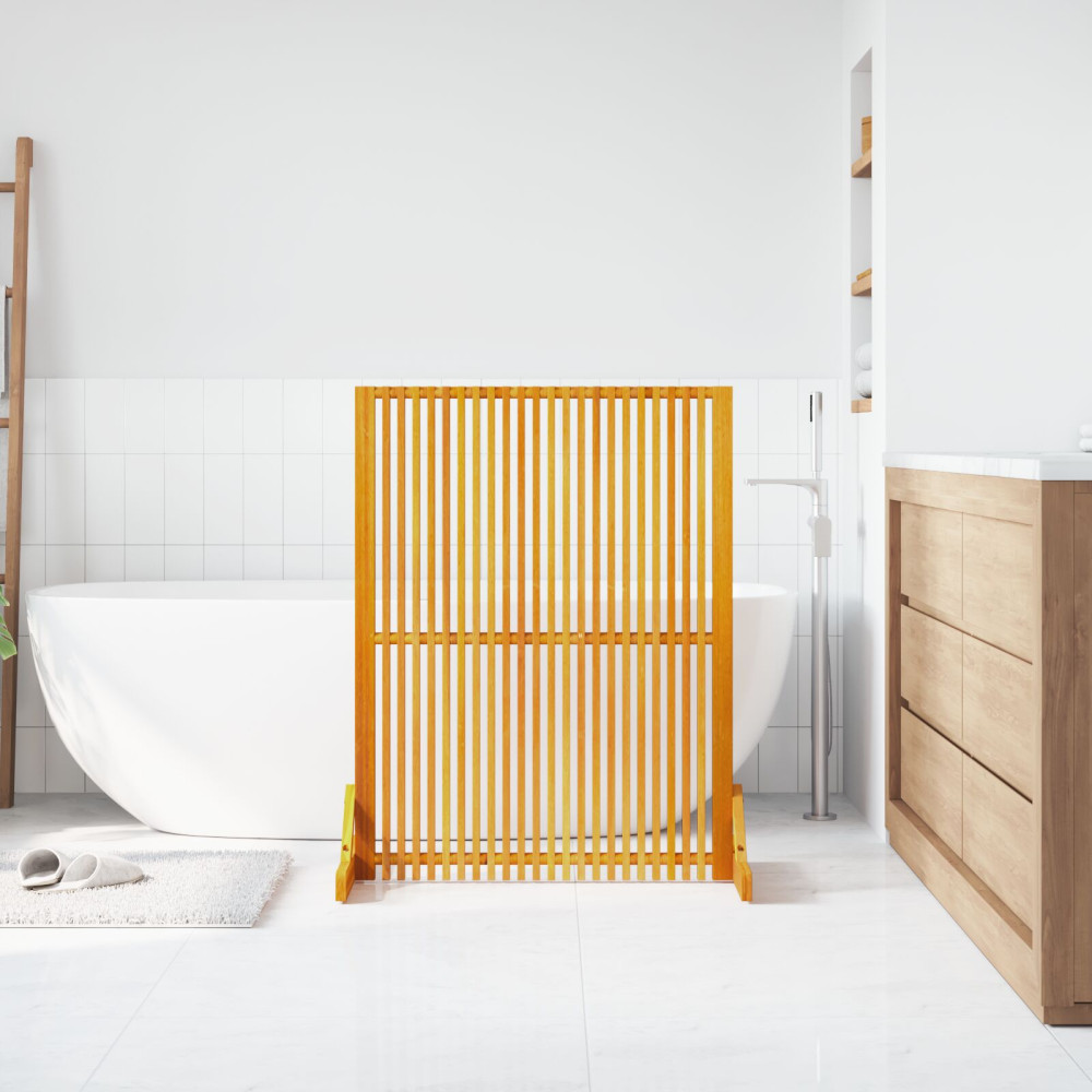 Produktbild för Avskärmningsskärm Brun 79,5 x 50 x 110 cm Massivt Akaciaträ