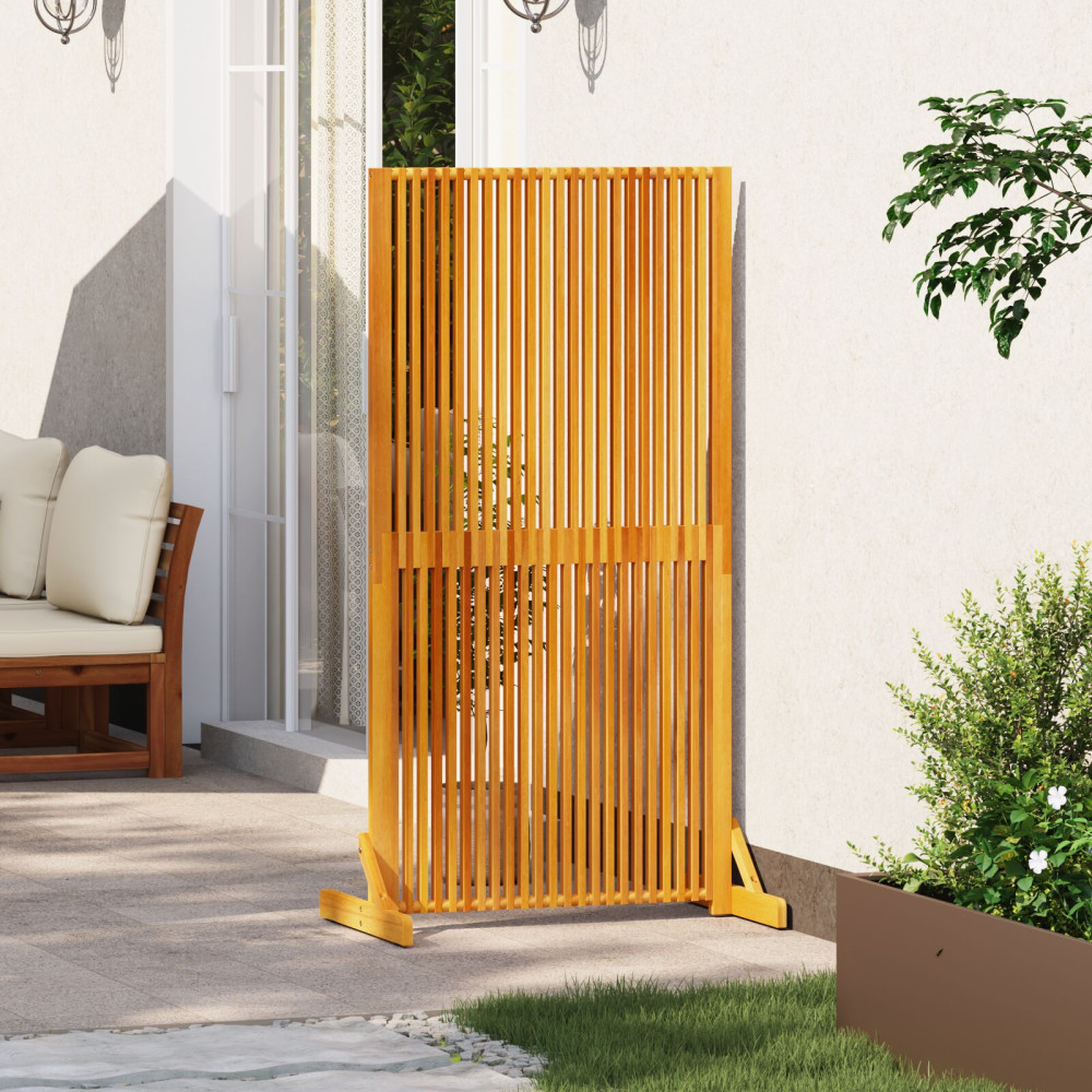 Produktbild för Avskärmningsskärm Brun 79,5 x 50 x 150 cm Massivt Akaciaträ