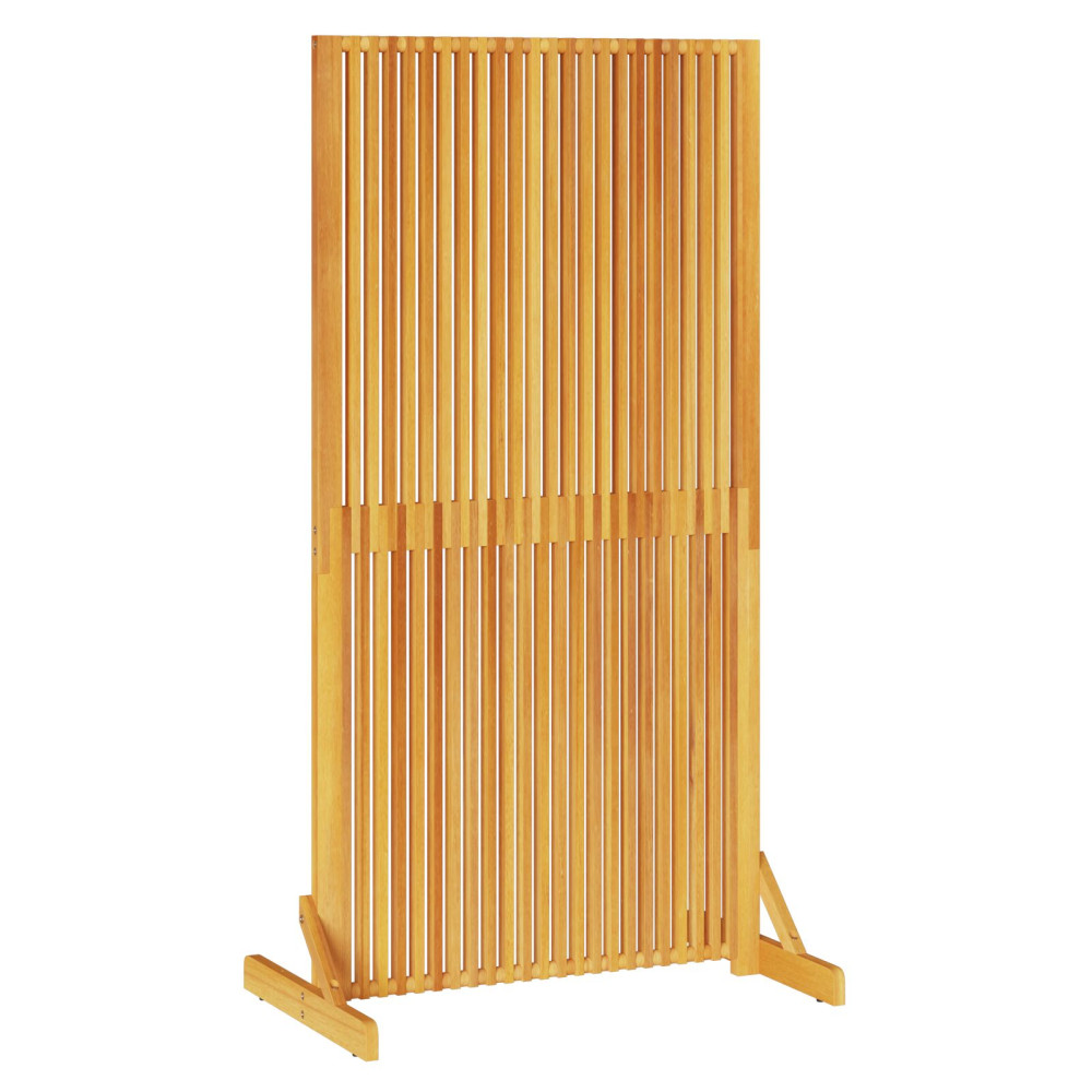 Produktbild för Avskärmningsskärm Brun 79,5 x 50 x 150 cm Massivt Akaciaträ