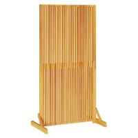 Produktbild för Avskärmningsskärm Brun 79,5 x 50 x 150 cm Massivt Akaciaträ