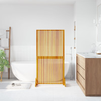 Produktbild för Avskärmningsskärm Brun 79,5 x 50 x 150 cm Massivt Akaciaträ