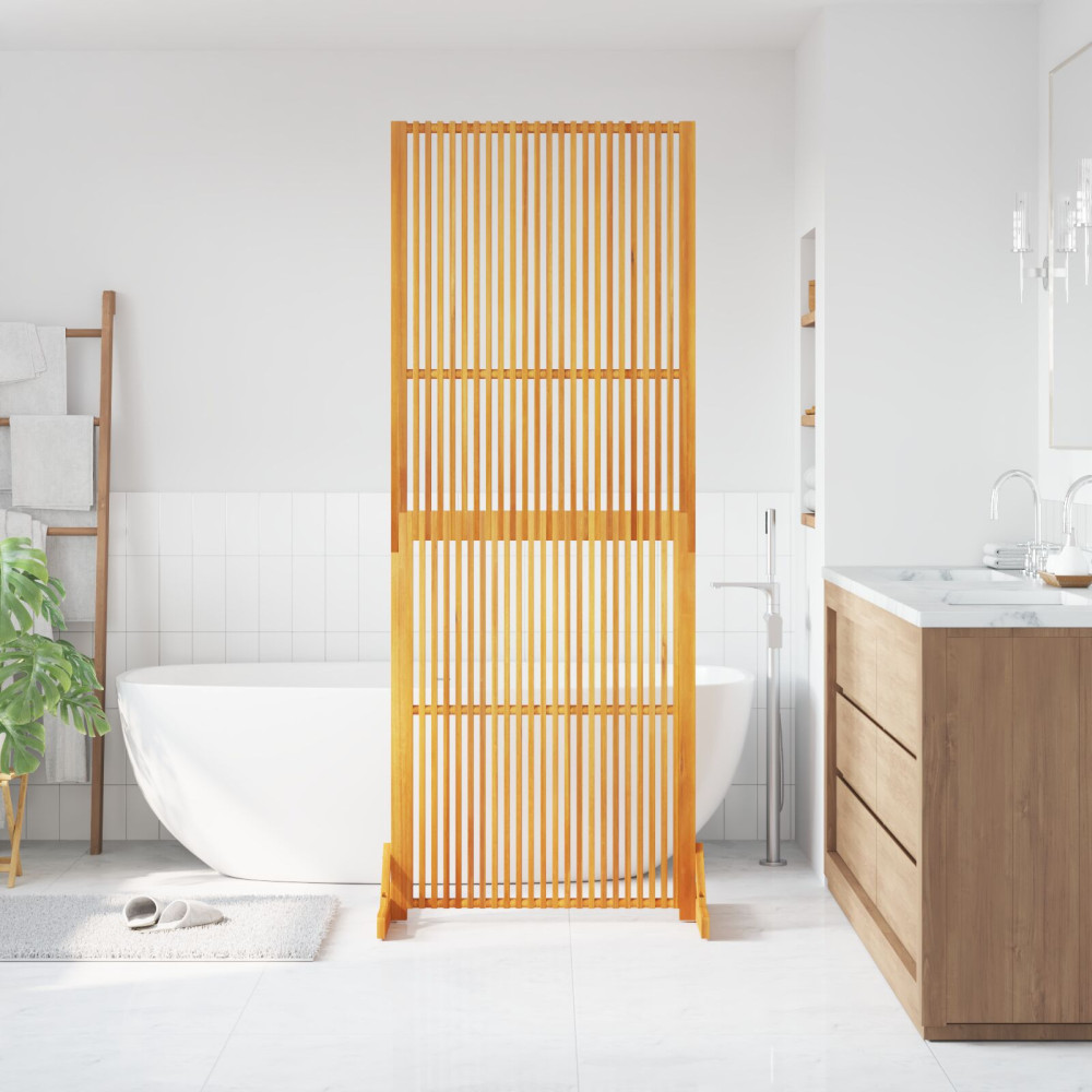Produktbild för Avskärmningsskärm Brun 79,5 x 50 x 200 cm Massivt Akaciaträ