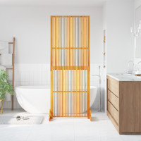 Produktbild för Avskärmningsskärm Brun 79,5 x 50 x 200 cm Massivt Akaciaträ