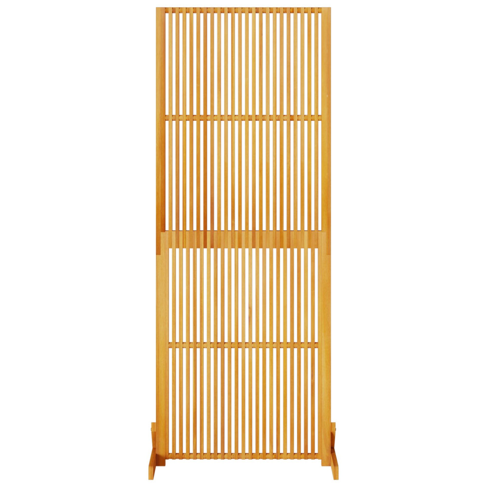 Produktbild för Avskärmningsskärm Brun 79,5 x 50 x 200 cm Massivt Akaciaträ