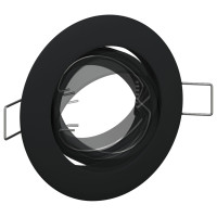 Produktbild för Spotlight 12 pcs Svart 9 x 9 x 2.5 cm Metall