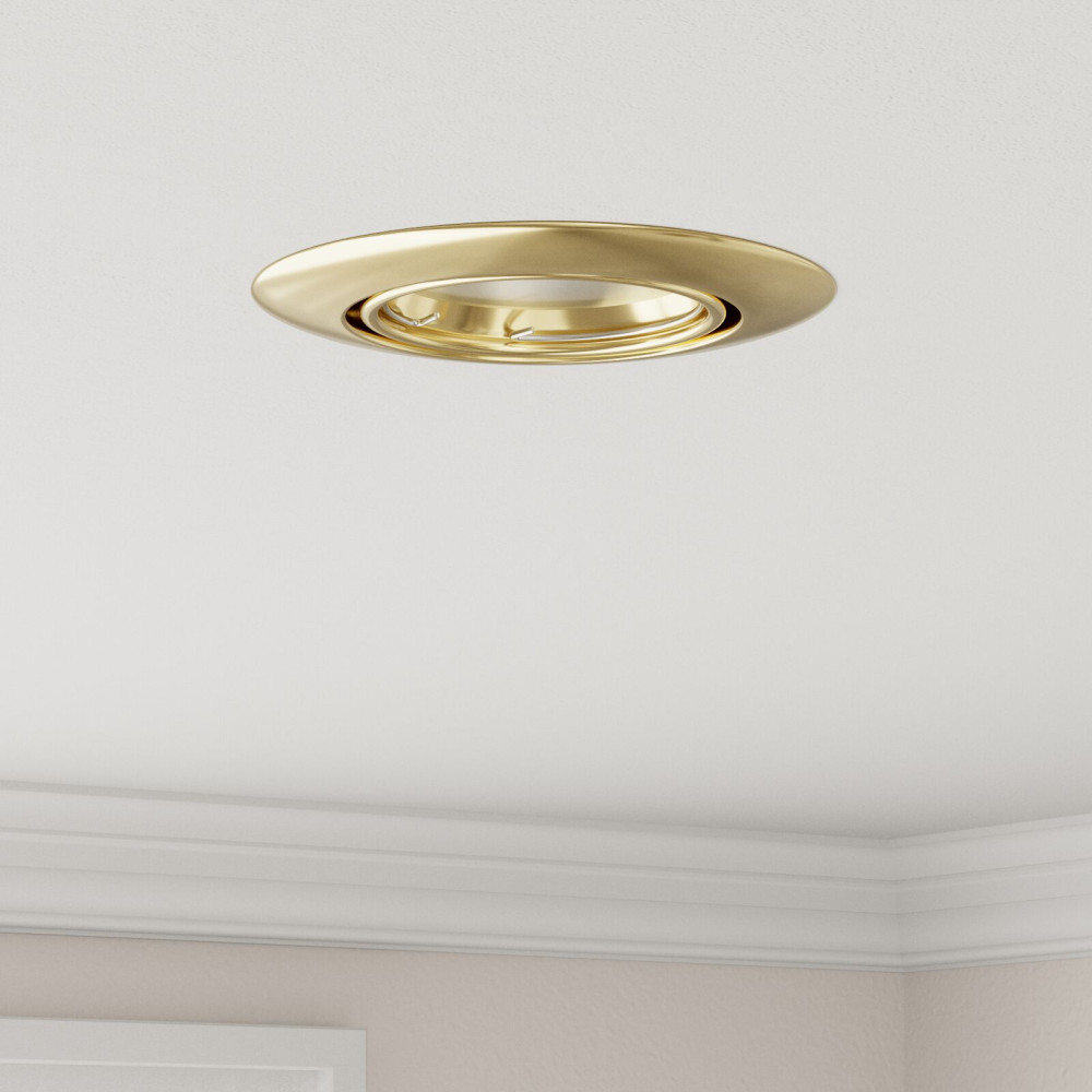 Produktbild för Spotlight 6 pcs Guld 9 x 9 x 2.5 cm Metall