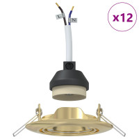 Produktbild för Spotlight 12 pcs Guld 9 x 9 x 2.5 cm Metall