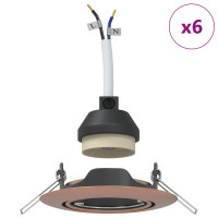 Produktbild för Spotlight 6 pcs Koppar 9 x 9 x 2.5 cm Metall