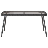 Produktbild för Kaffeebord Svart 90 x 45 x 43 cm konstrotting