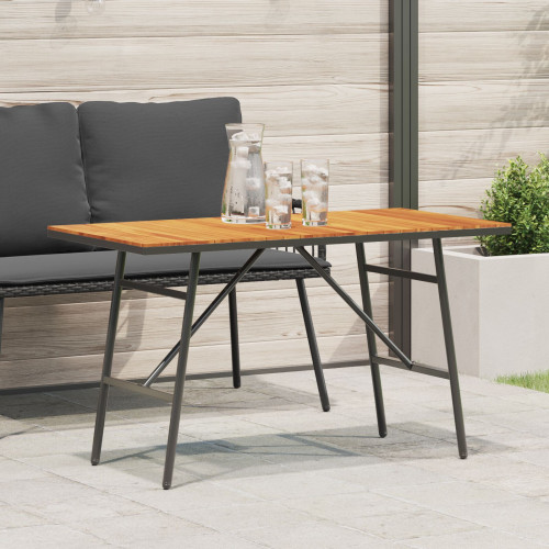 vidaXL Matbord Brun 110 x 55 x 61,5 cm Massivt Akaciaträ