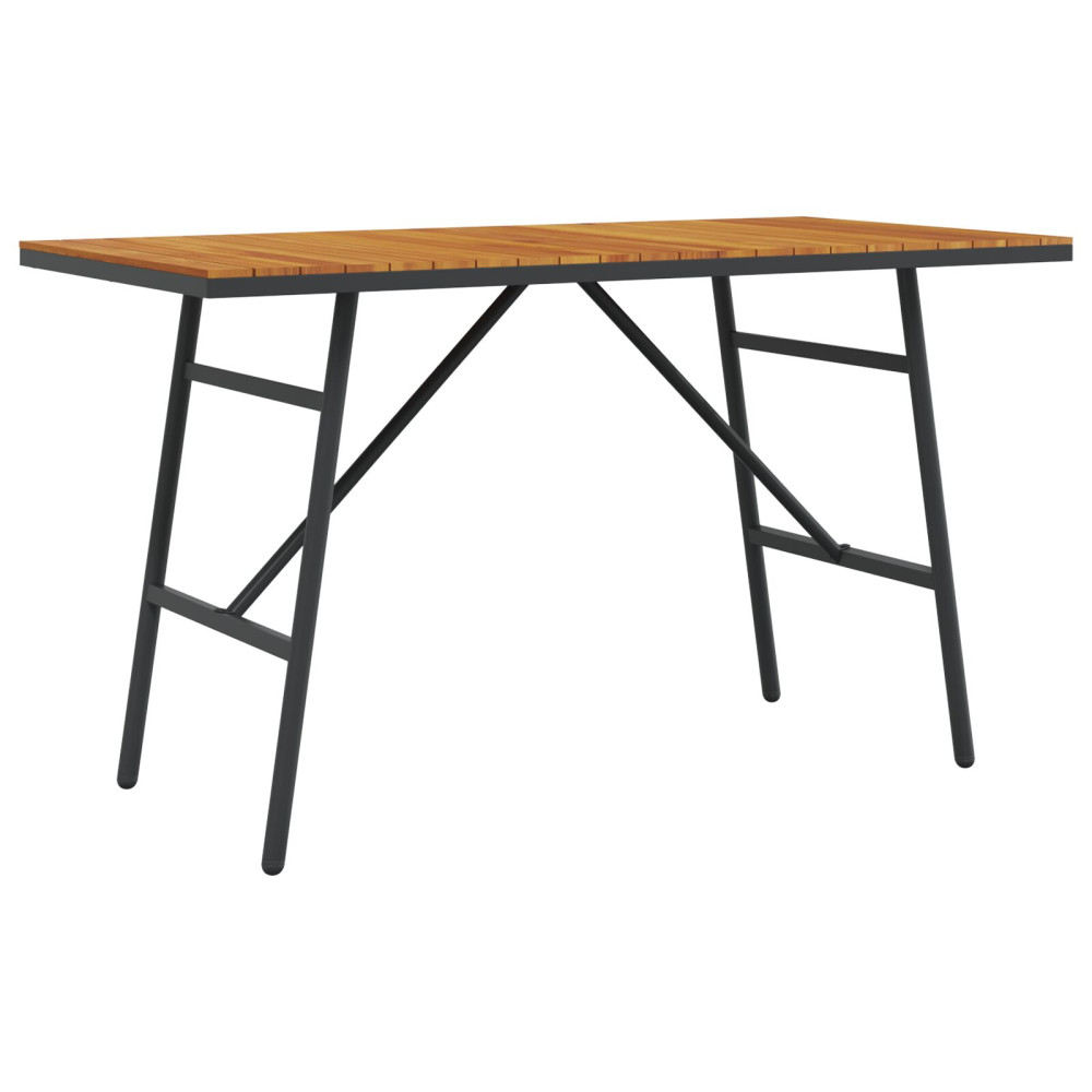 Produktbild för Matbord Brun 110 x 55 x 61,5 cm Massivt Akaciaträ