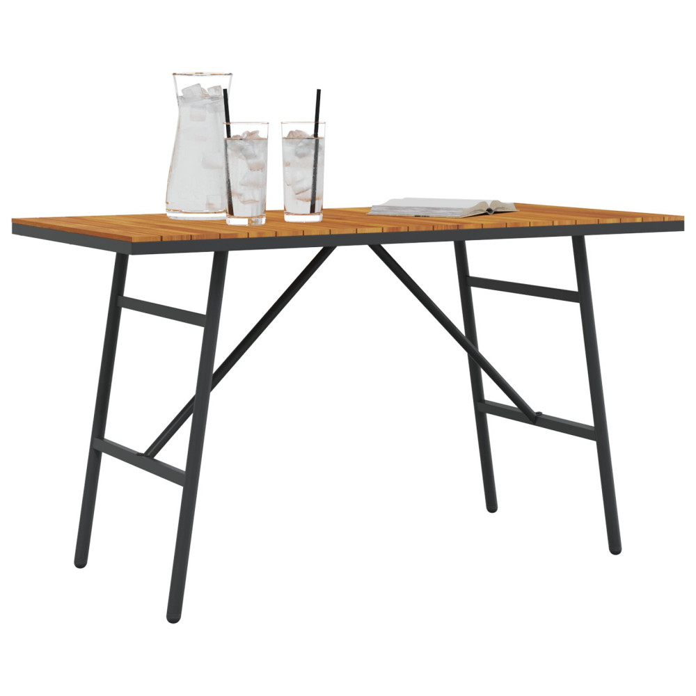 Produktbild för Matbord Brun 110 x 55 x 61,5 cm Massivt Akaciaträ