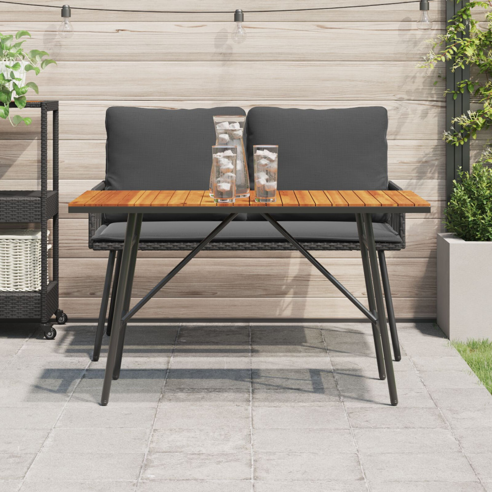 Produktbild för Matbord Brun 110 x 55 x 61,5 cm Massivt Akaciaträ
