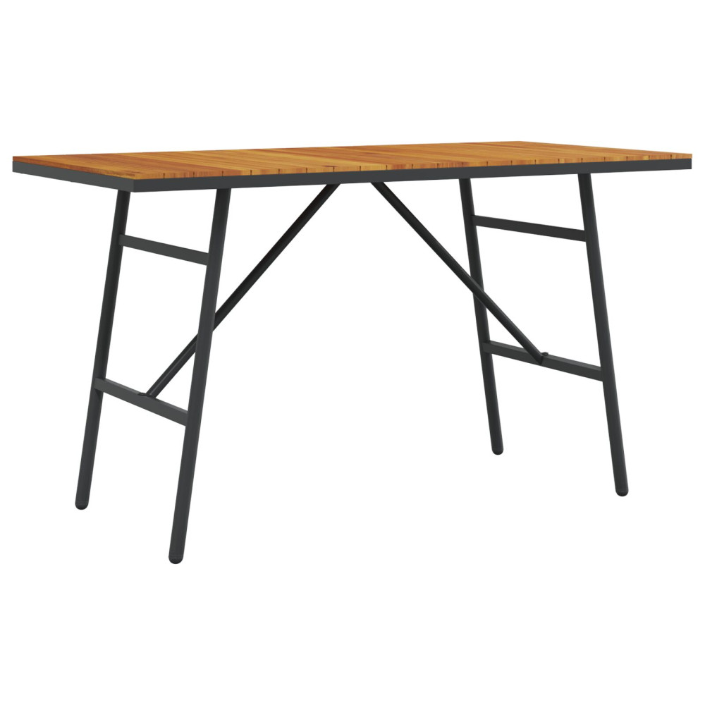 Produktbild för Matbord Brun 110 x 55 x 61,5 cm Massivt Akaciaträ