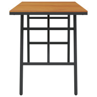 Produktbild för Matbord Brun 110 x 55 x 61,5 cm Massivt Akaciaträ