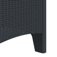 Produktbild för Trädgård Stol 2 pcs Antracit 53 x 49 x 85 cm Polypropylen