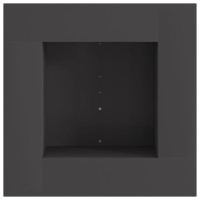 Produktbild för Eldstad Svart 60 x 60 x 30 cm Väderbeständig stål