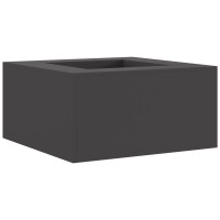 Produktbild för Eldstad Svart 80 x 80 x 40 cm Väderbeständig stål