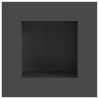 Produktbild för Eldstad Svart 80 x 80 x 40 cm Väderbeständig stål