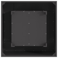 Produktbild för Eldstad Svart 80 x 80 x 40 cm Väderbeständig stål