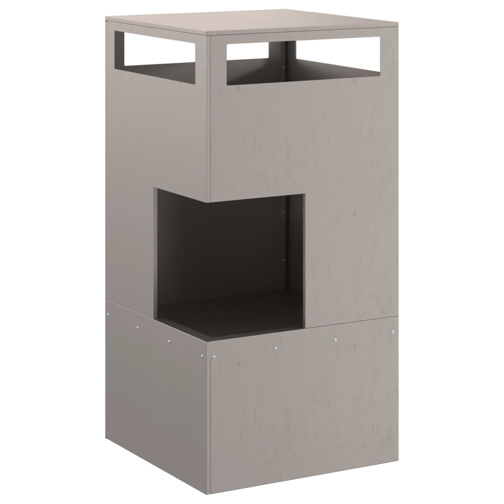 Produktbild för Eldstad Brun 50 x 50 x 100 cm Väderbeständig stål