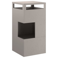 Produktbild för Eldstad Brun 50 x 50 x 100 cm Väderbeständig stål
