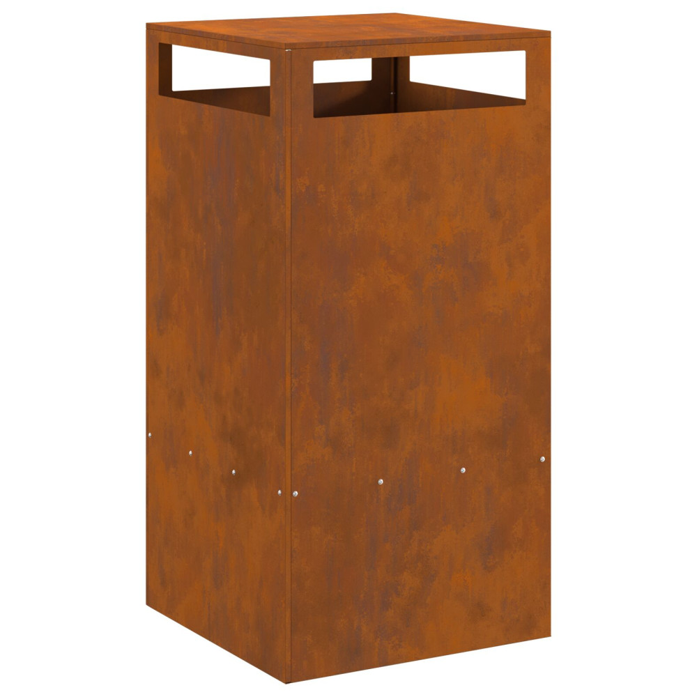 Produktbild för Eldstad Brun 50 x 50 x 100 cm Väderbeständig stål