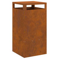 Produktbild för Eldstad Brun 50 x 50 x 100 cm Väderbeständig stål