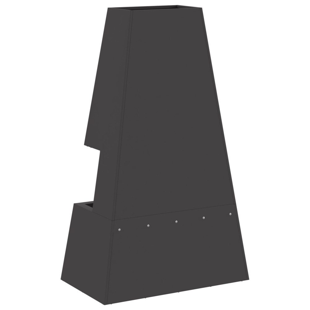 Produktbild för Eldstad Svart 60 x 35 x 100 cm Stål