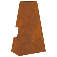 Produktbild för Eldstad Rostig 60 x 35 x 100 cm Väderbeständig stål