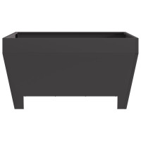 Produktbild för Eldstad Svart 80 x 80 x 43 cm Väderbeständig stål