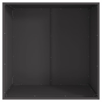Produktbild för Eldstad Svart 80 x 80 x 43 cm Väderbeständig stål