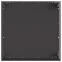 Produktbild för Eldstad Svart 80 x 80 x 43 cm Väderbeständig stål