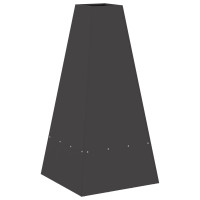 Produktbild för Eldstad Svart 50 x 50 x 100 cm Stål